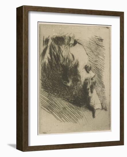 Portrait of Edgar Degas, 1875-Giuseppe Or Joseph De Nittis-Framed Giclee Print