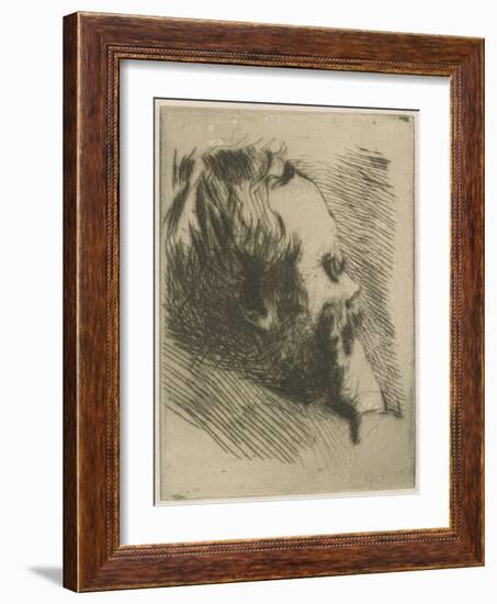 Portrait of Edgar Degas, 1875-Giuseppe Or Joseph De Nittis-Framed Giclee Print