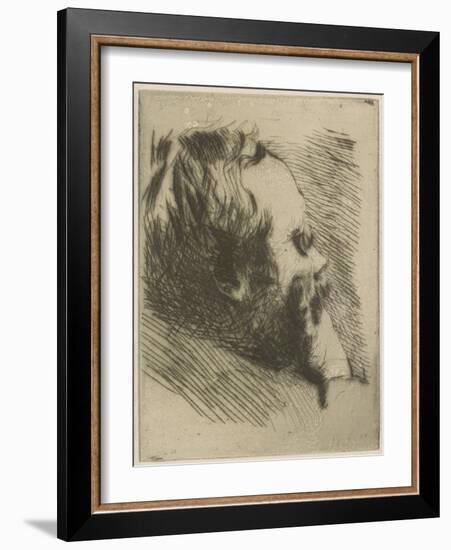 Portrait of Edgar Degas, 1875-Giuseppe Or Joseph De Nittis-Framed Giclee Print