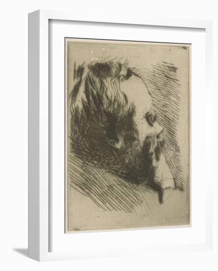 Portrait of Edgar Degas, 1875-Giuseppe Or Joseph De Nittis-Framed Giclee Print