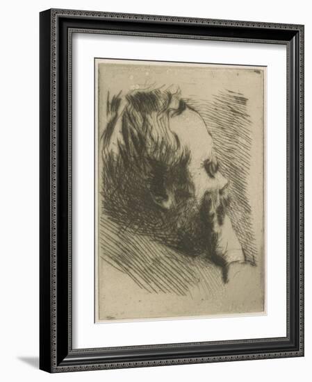 Portrait of Edgar Degas, 1875-Giuseppe Or Joseph De Nittis-Framed Giclee Print