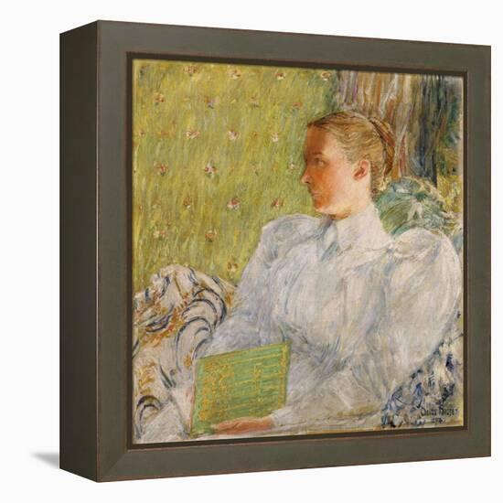 Portrait of Edith Blaney (Mrs. Dwight Blaney), 1894-Childe Hassam-Framed Premier Image Canvas