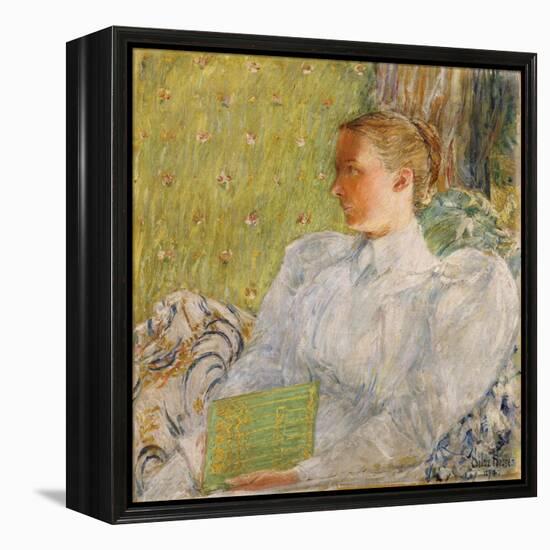 Portrait of Edith Blaney (Mrs. Dwight Blaney), 1894-Childe Hassam-Framed Premier Image Canvas