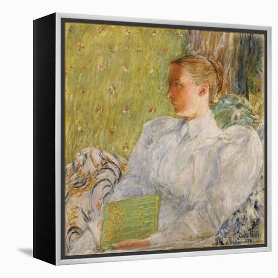 Portrait of Edith Blaney (Mrs. Dwight Blaney), 1894-Childe Hassam-Framed Premier Image Canvas