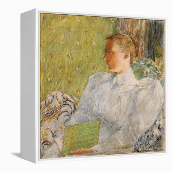 Portrait of Edith Blaney (Mrs. Dwight Blaney), 1894-Childe Hassam-Framed Premier Image Canvas