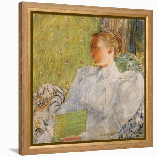 Portrait of Edith Blaney (Mrs. Dwight Blaney) 1894-Childe Hassam-Framed Premier Image Canvas