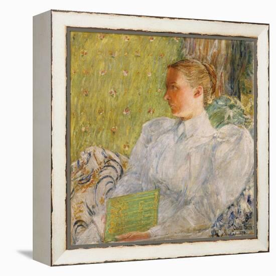 Portrait of Edith Blaney (Mrs. Dwight Blaney) 1894-Childe Hassam-Framed Premier Image Canvas