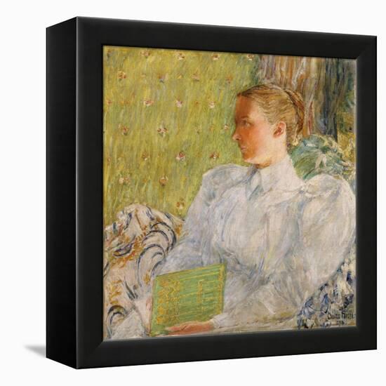 Portrait of Edith Blaney (Mrs. Dwight Blaney) 1894-Childe Hassam-Framed Premier Image Canvas