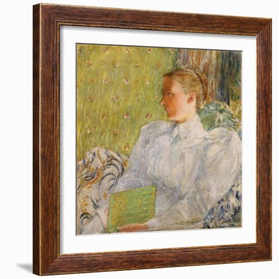 Portrait of Edith Blaney (Mrs. Dwight Blaney) 1894-Childe Hassam-Framed Giclee Print