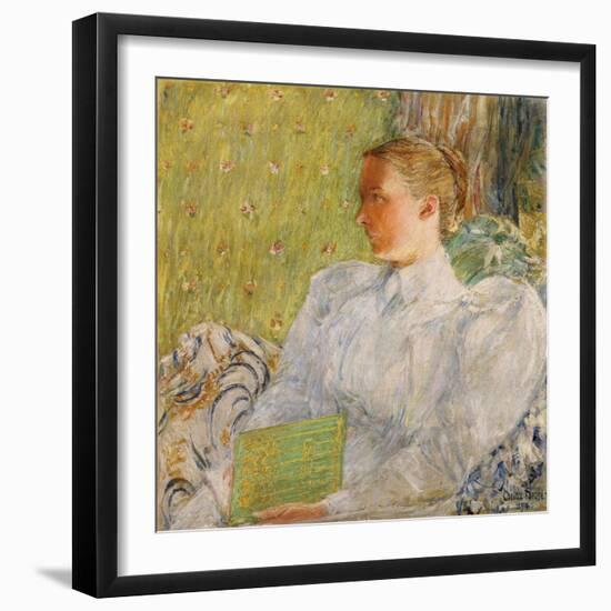 Portrait of Edith Blaney (Mrs. Dwight Blaney) 1894-Childe Hassam-Framed Giclee Print