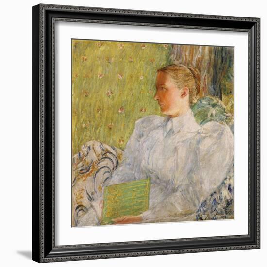 Portrait of Edith Blaney (Mrs. Dwight Blaney) 1894-Childe Hassam-Framed Giclee Print