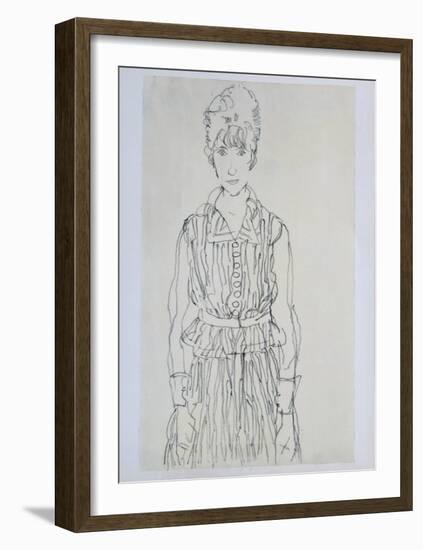 Portrait of Edith Schiele, 1915-Egon Schiele-Framed Collectable Print