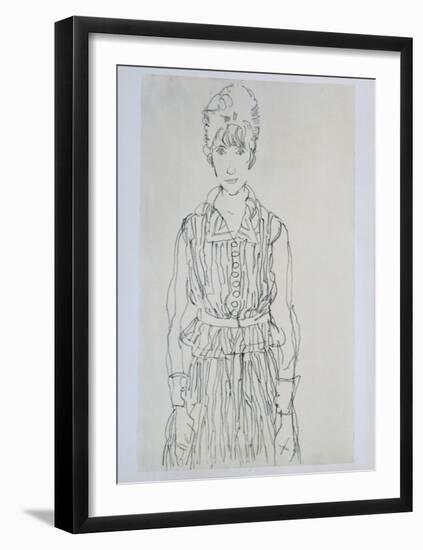 Portrait of Edith Schiele, 1915-Egon Schiele-Framed Collectable Print