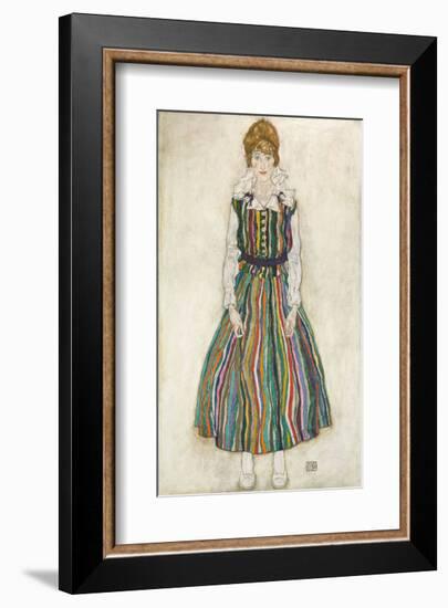 Portrait of Edith (the artist’s wife), 1915-Egon Schiele-Framed Art Print