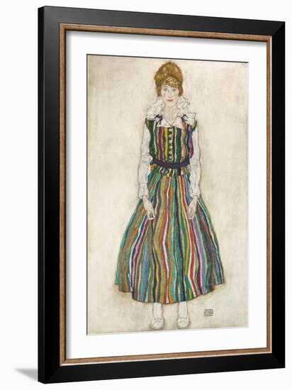 Portrait of Edith (The Artist's Wife), 1915-Egon Schiele-Framed Giclee Print