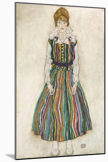 Portrait of Edith (The Artist's Wife), 1915-Egon Schiele-Mounted Giclee Print