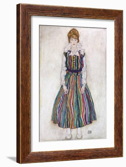 Portrait of Edith (The Artist's Wife)-Egon Schiele-Framed Giclee Print