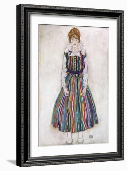 Portrait of Edith (The Artist's Wife)-Egon Schiele-Framed Giclee Print