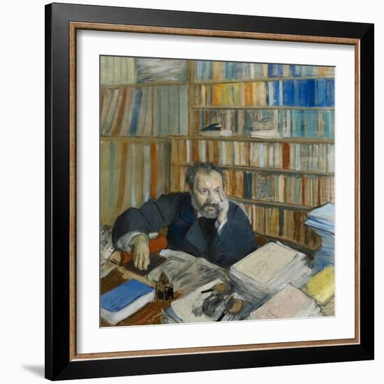 Portrait of Edmond Duranty, 1879-Edgar Degas-Framed Giclee Print