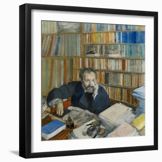 Portrait of Edmond Duranty, 1879-Edgar Degas-Framed Giclee Print