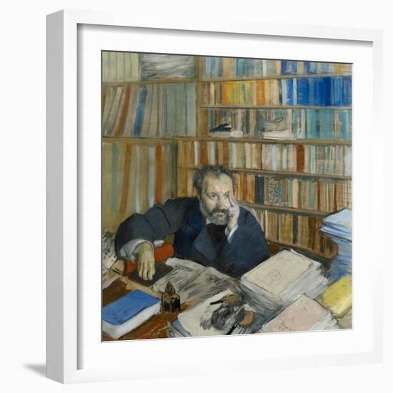 Portrait of Edmond Duranty, 1879-Edgar Degas-Framed Giclee Print