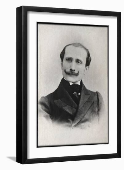 Portrait of Edmond Rostand (1868-1918), French poet and dramatist-French Photographer-Framed Giclee Print