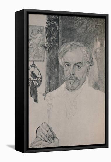 'Portrait of Edmund De Goncourt', 1882, (1946)-Felix Bracquemond-Framed Premier Image Canvas
