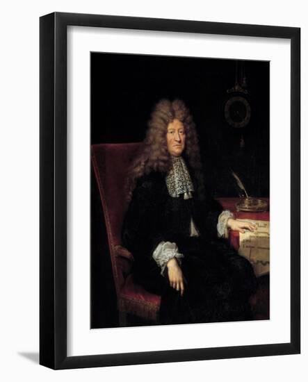 Portrait of Edouard Colbert, Marquis De Villacerf (1628-1699) Superintendent of the Buildings of Ki-Pierre Mignard-Framed Giclee Print