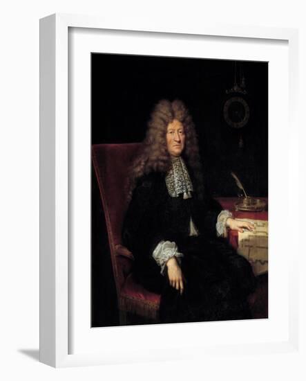 Portrait of Edouard Colbert, Marquis De Villacerf (1628-1699) Superintendent of the Buildings of Ki-Pierre Mignard-Framed Giclee Print