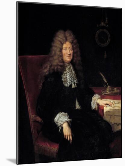 Portrait of Edouard Colbert, Marquis De Villacerf (1628-1699) Superintendent of the Buildings of Ki-Pierre Mignard-Mounted Giclee Print