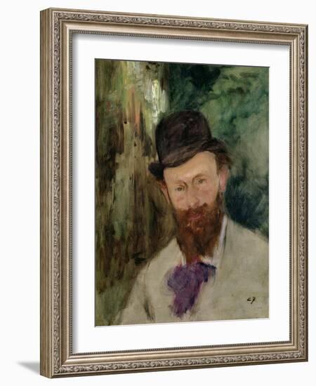 Portrait of Edouard Manet (1832-83) circa 1880-Charles Émile Carolus-Duran-Framed Giclee Print