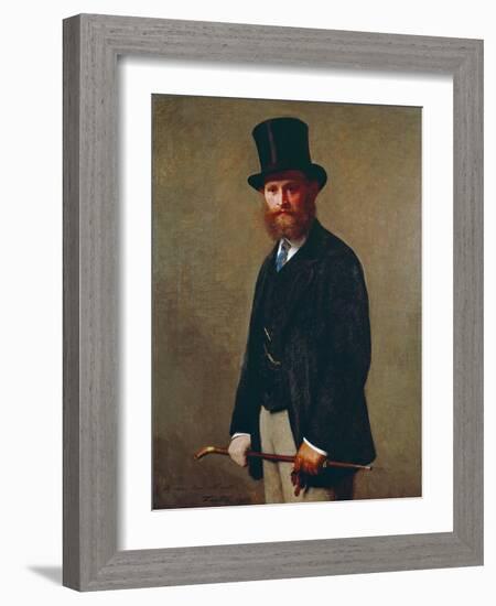 Portrait of Eduard Manet, 1867-Henri Fantin-Latour-Framed Giclee Print