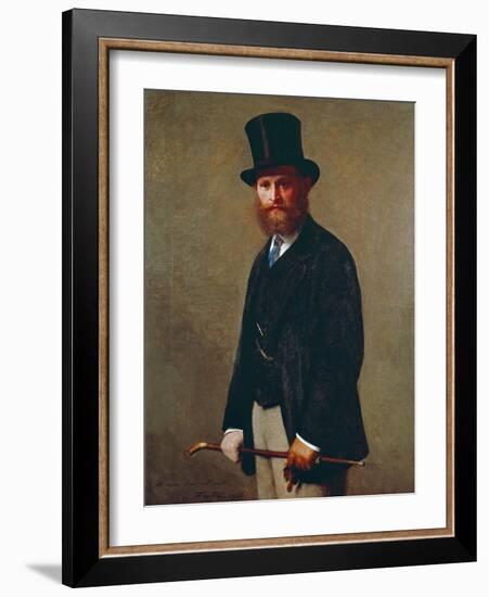 Portrait of Eduard Manet, 1867-Henri Fantin-Latour-Framed Giclee Print