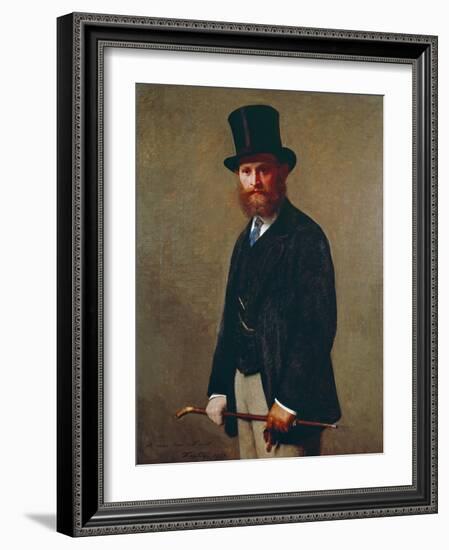 Portrait of Eduard Manet, 1867-Henri Fantin-Latour-Framed Giclee Print