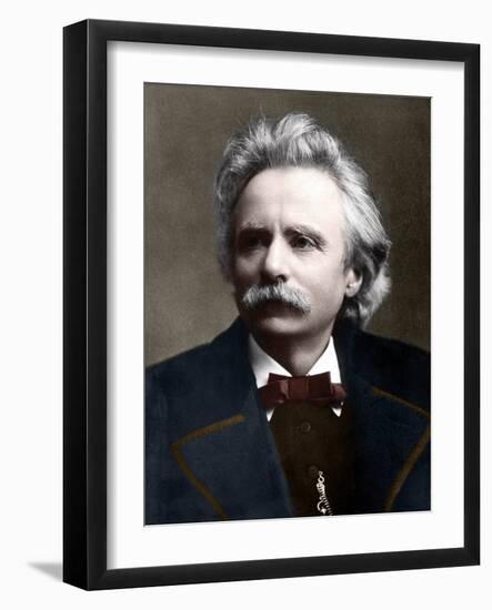 Portrait of Edvard Grieg (1843 - 1907) Norwegian Composer.-Unknown Artist-Framed Giclee Print
