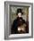 Portrait of Edward Cross, Half-Length, in a Black Coat and Red-Check Waistcoat Holding a Lion Cub-Jacques-Laurent Agasse-Framed Giclee Print