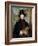 Portrait of Edward Cross, Half-Length, in a Black Coat and Red-Check Waistcoat Holding a Lion Cub-Jacques-Laurent Agasse-Framed Giclee Print