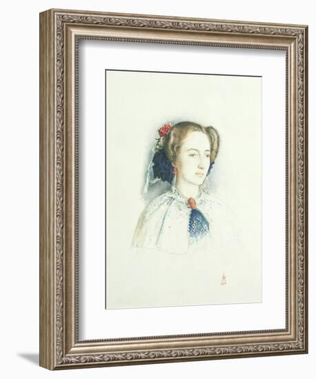 Portrait of Effie Ruskin, Later Lady Millais (Nee Euphemia Chalmers Gray), 1853-John Everett Millais-Framed Giclee Print