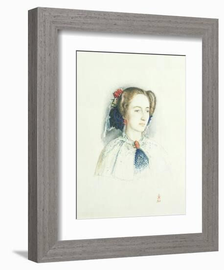 Portrait of Effie Ruskin, Later Lady Millais (Nee Euphemia Chalmers Gray), 1853-John Everett Millais-Framed Giclee Print