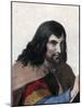 Portrait of Einhard (Eginhard, Einhart, Einard, Einhard) (775-840), Frankish scholar and courtier-French School-Mounted Giclee Print