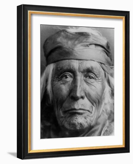 Portrait of Elderly Native American Navajo Man-Emil Otto Hoppé-Framed Photographic Print