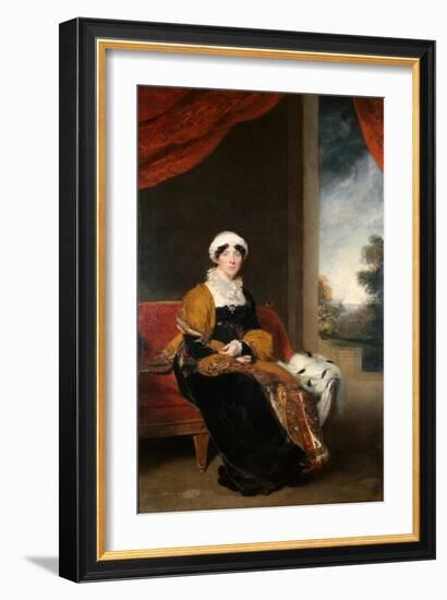 Portrait of Eleanor, Lady Wigram, 1815-16-Thomas Lawrence-Framed Giclee Print