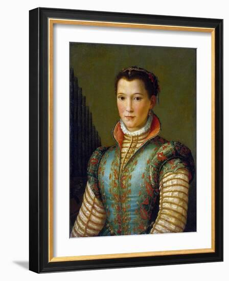 Portrait of Eleanor of Toledo, 1560S-Alessandro Allori-Framed Giclee Print