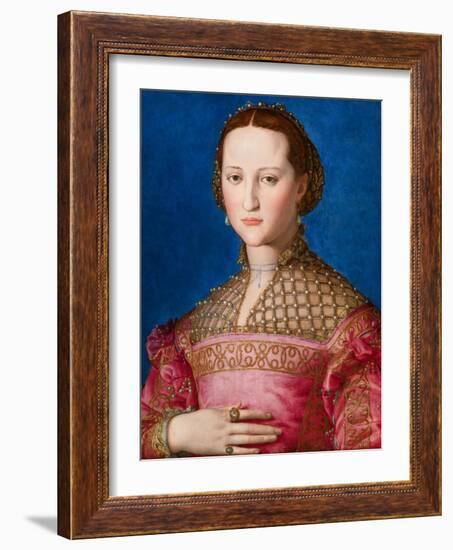 Portrait of Eleanor of Toledo, c.1543-Agnolo Bronzino-Framed Giclee Print