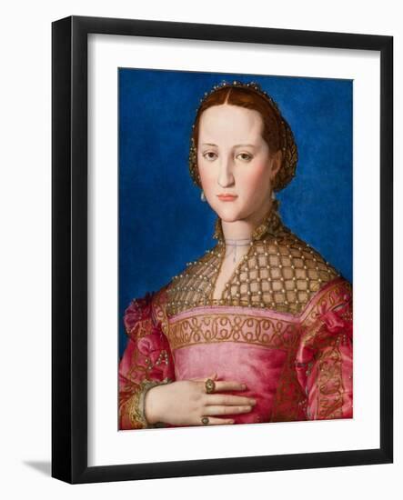 Portrait of Eleanor of Toledo, c.1543-Agnolo Bronzino-Framed Giclee Print