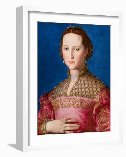 Portrait of Eleanor of Toledo, c.1543-Agnolo Bronzino-Framed Giclee Print