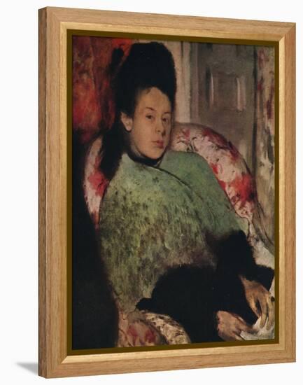 'Portrait of Elena Carafa', c1875-Edgar Degas-Framed Premier Image Canvas