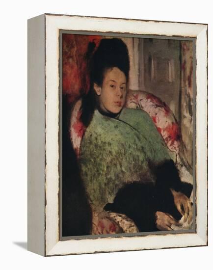 'Portrait of Elena Carafa', c1875-Edgar Degas-Framed Premier Image Canvas