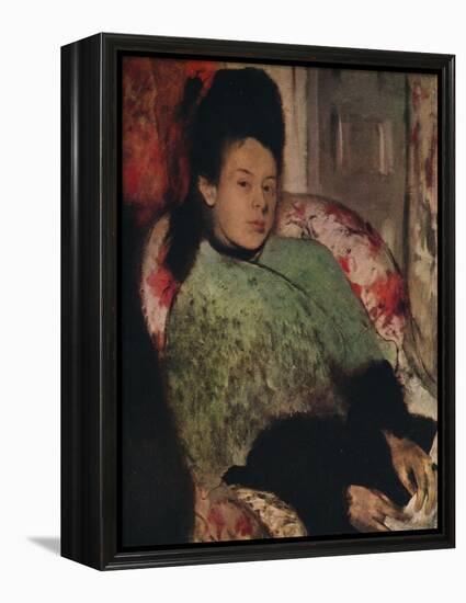 'Portrait of Elena Carafa', c1875-Edgar Degas-Framed Premier Image Canvas