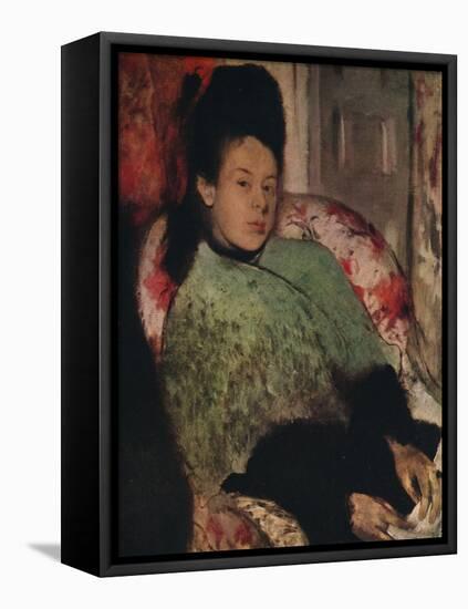 'Portrait of Elena Carafa', c1875-Edgar Degas-Framed Premier Image Canvas